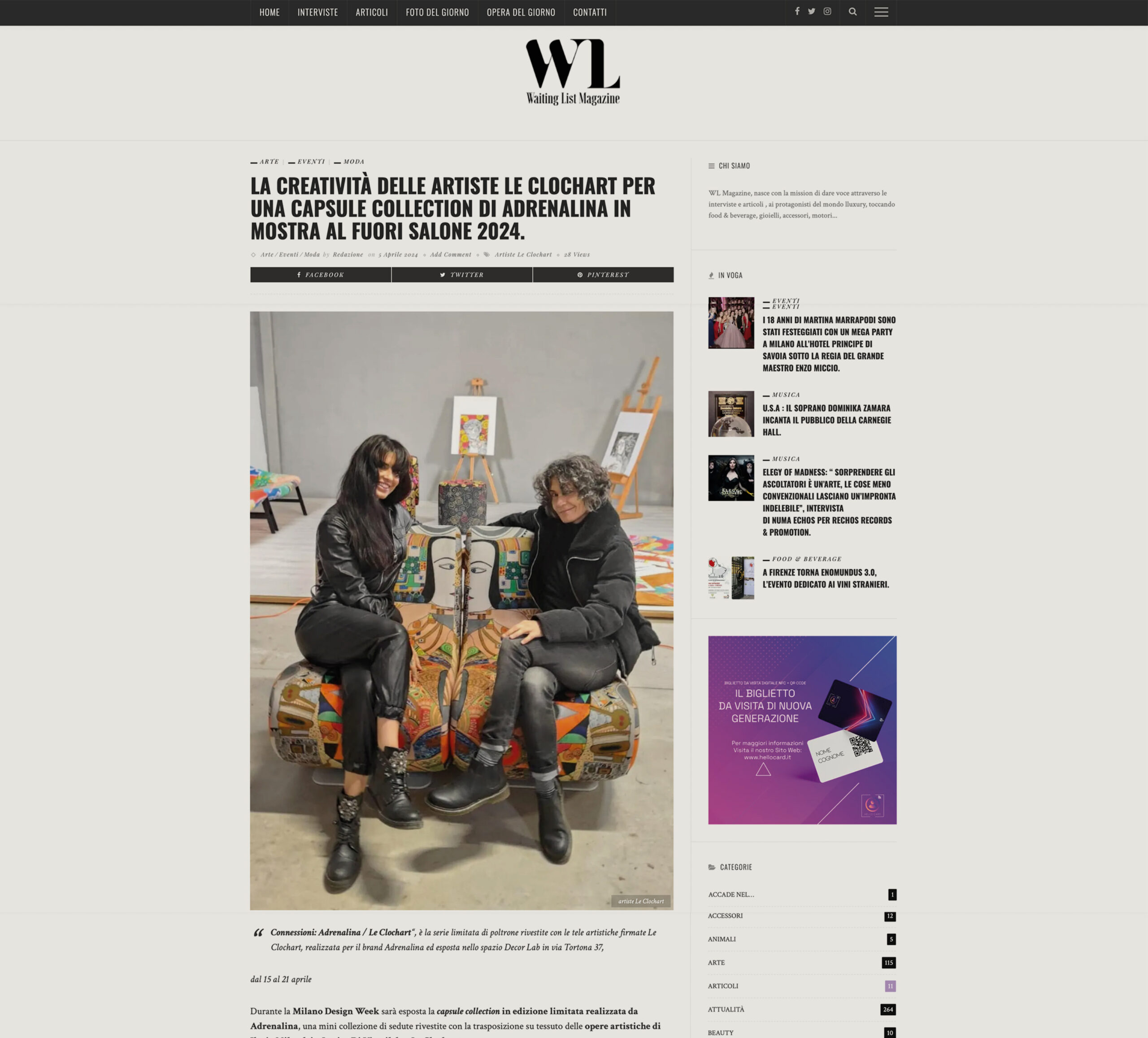 Waiting List Magazine 04/24 - Adrenalina Waiting List Magazine 04/24 - Adrenalina