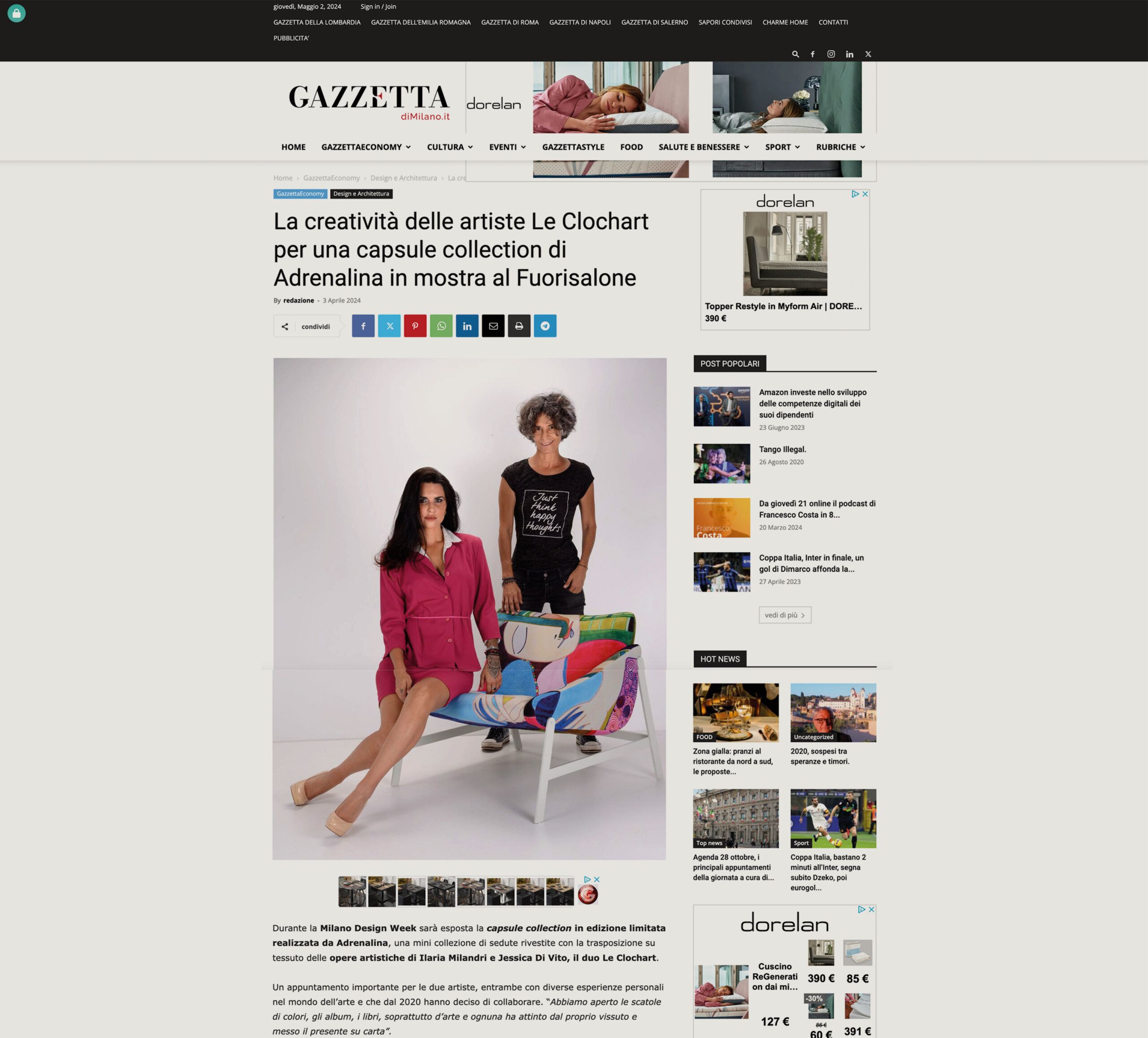 Gazzettadimilano.it 04/24 - Adrenalina