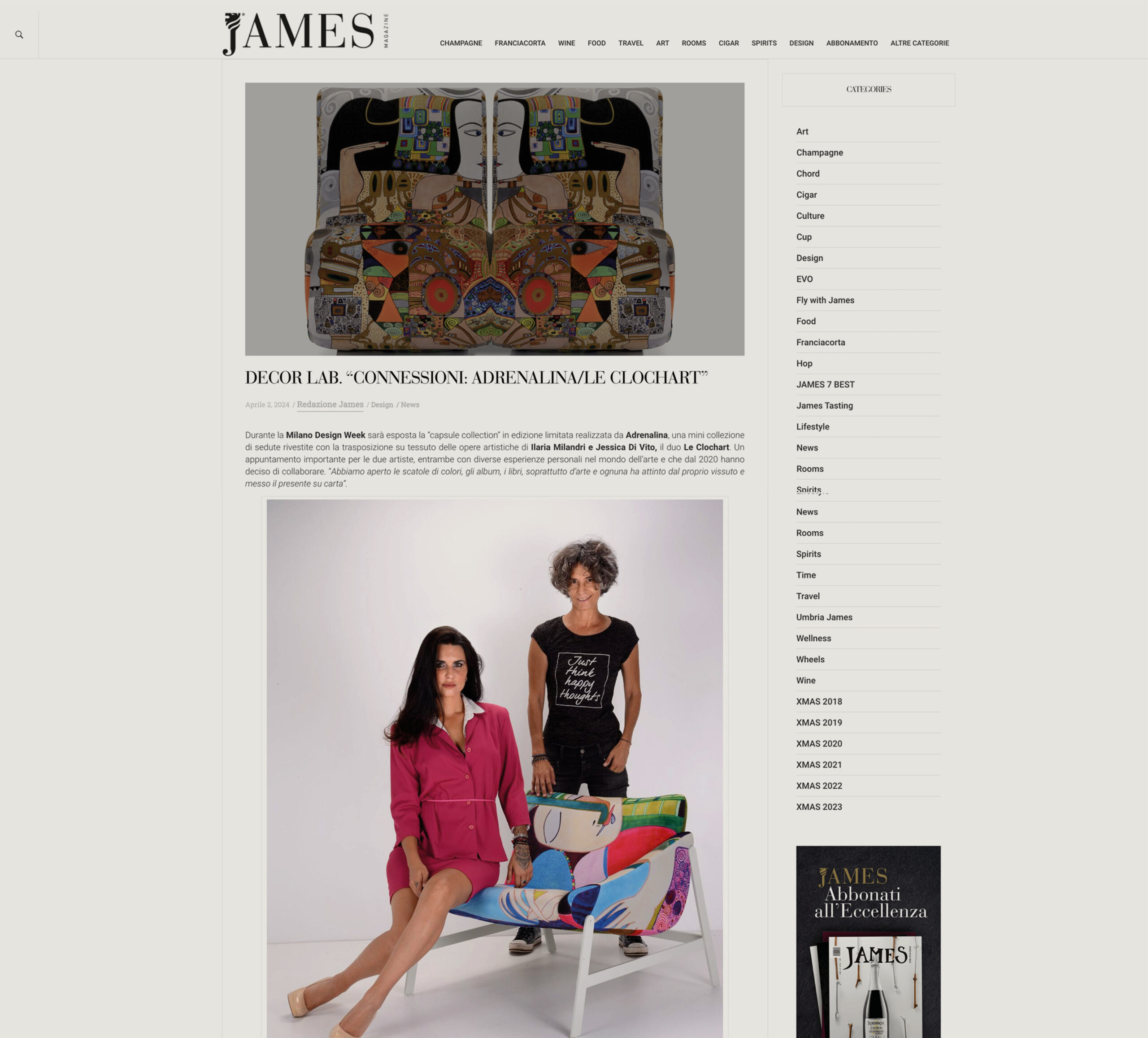 James magazine 04/24 - Adrenalina James magazine 04/24 - Adrenalina