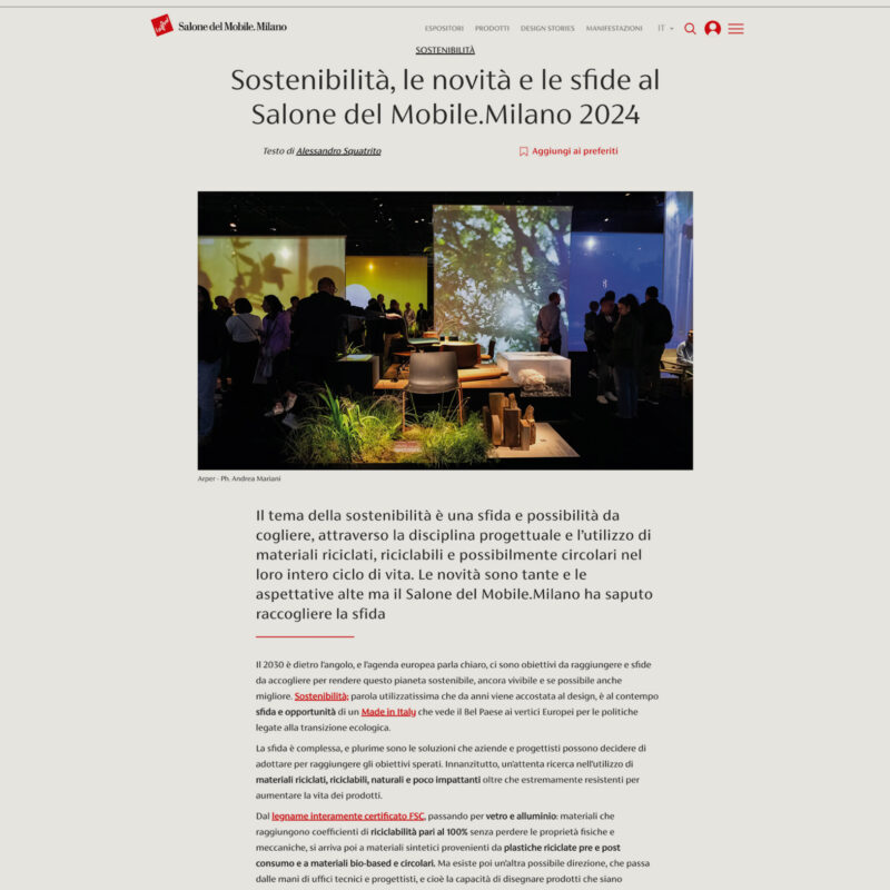 Salone del Mobile.Milano 04/24 - Adrenalina