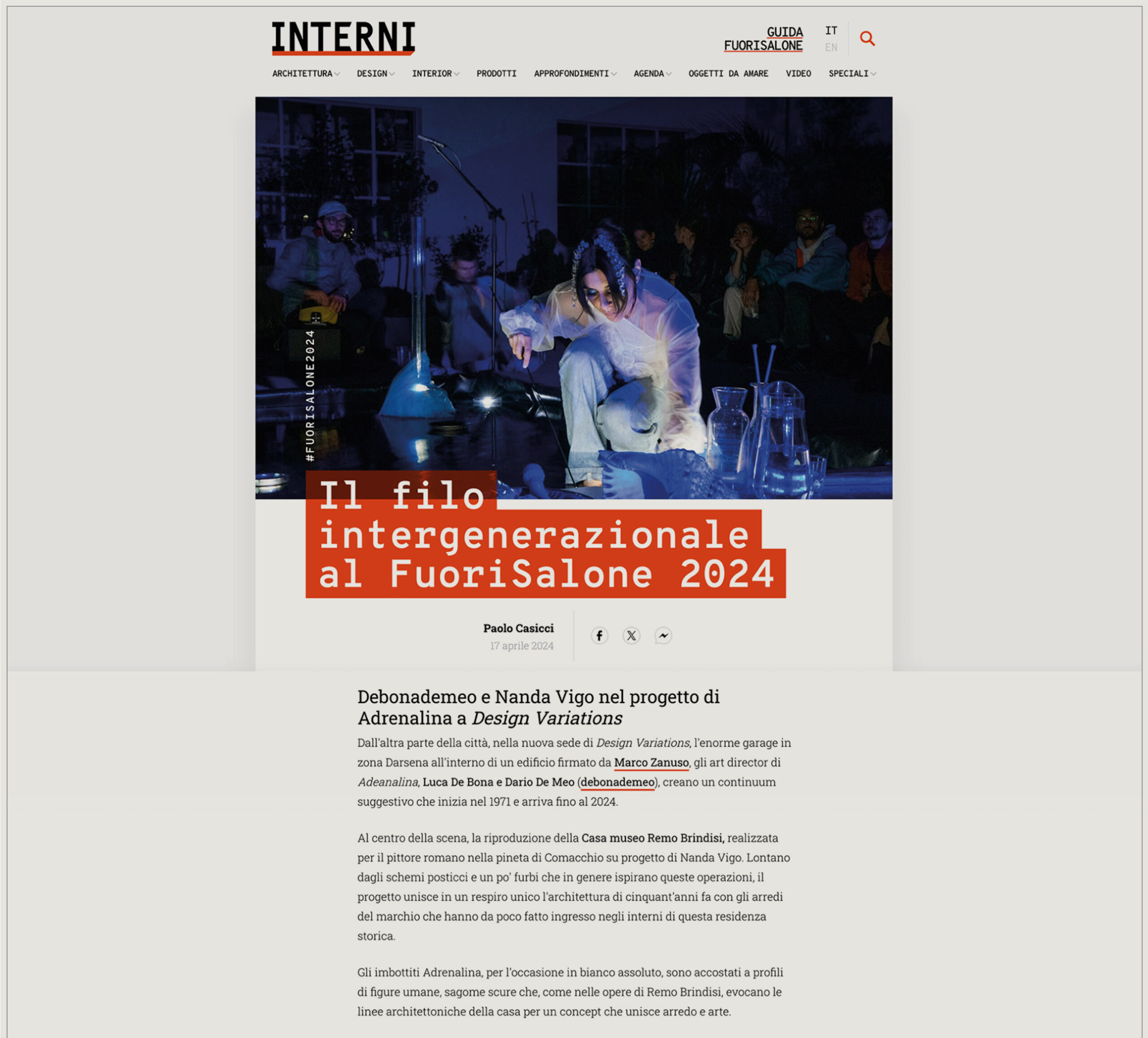 Interni 04/24 - Adrenalina Interni 04/24 - Adrenalina
