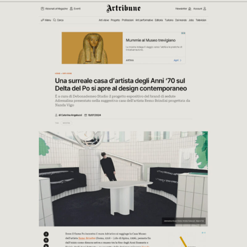 Artribune 07/24 - Adrenalina