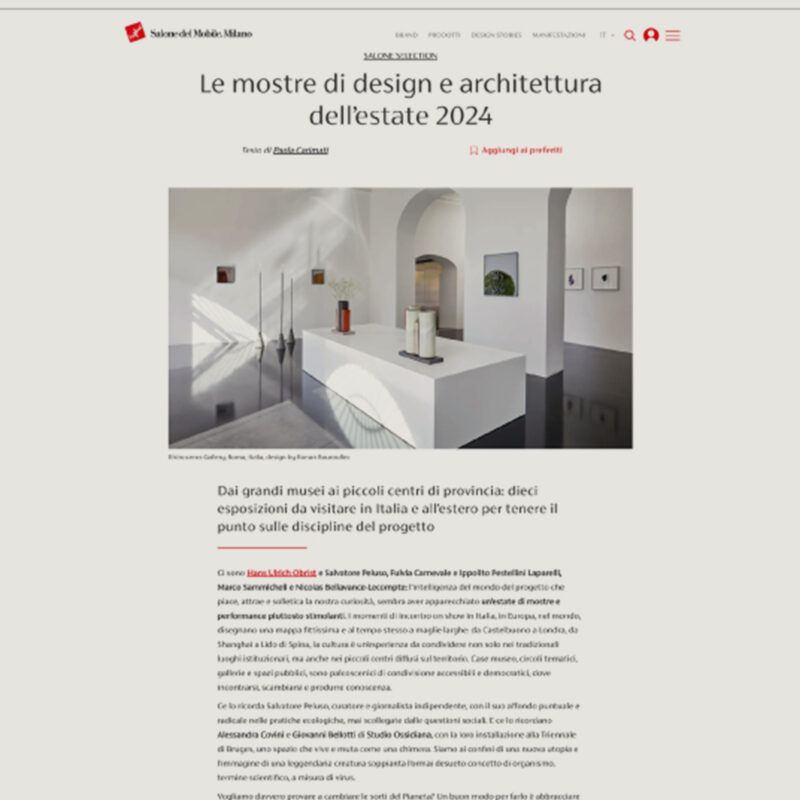 Salone del Mobile.Milano 07/24 - Adrenalina