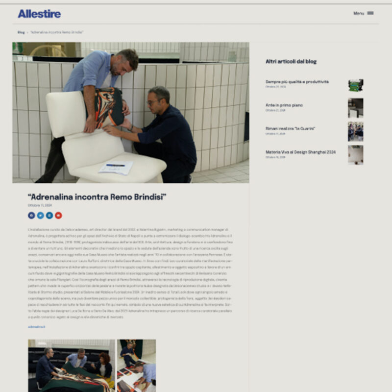 Allestire 10/24 - Adrenalina