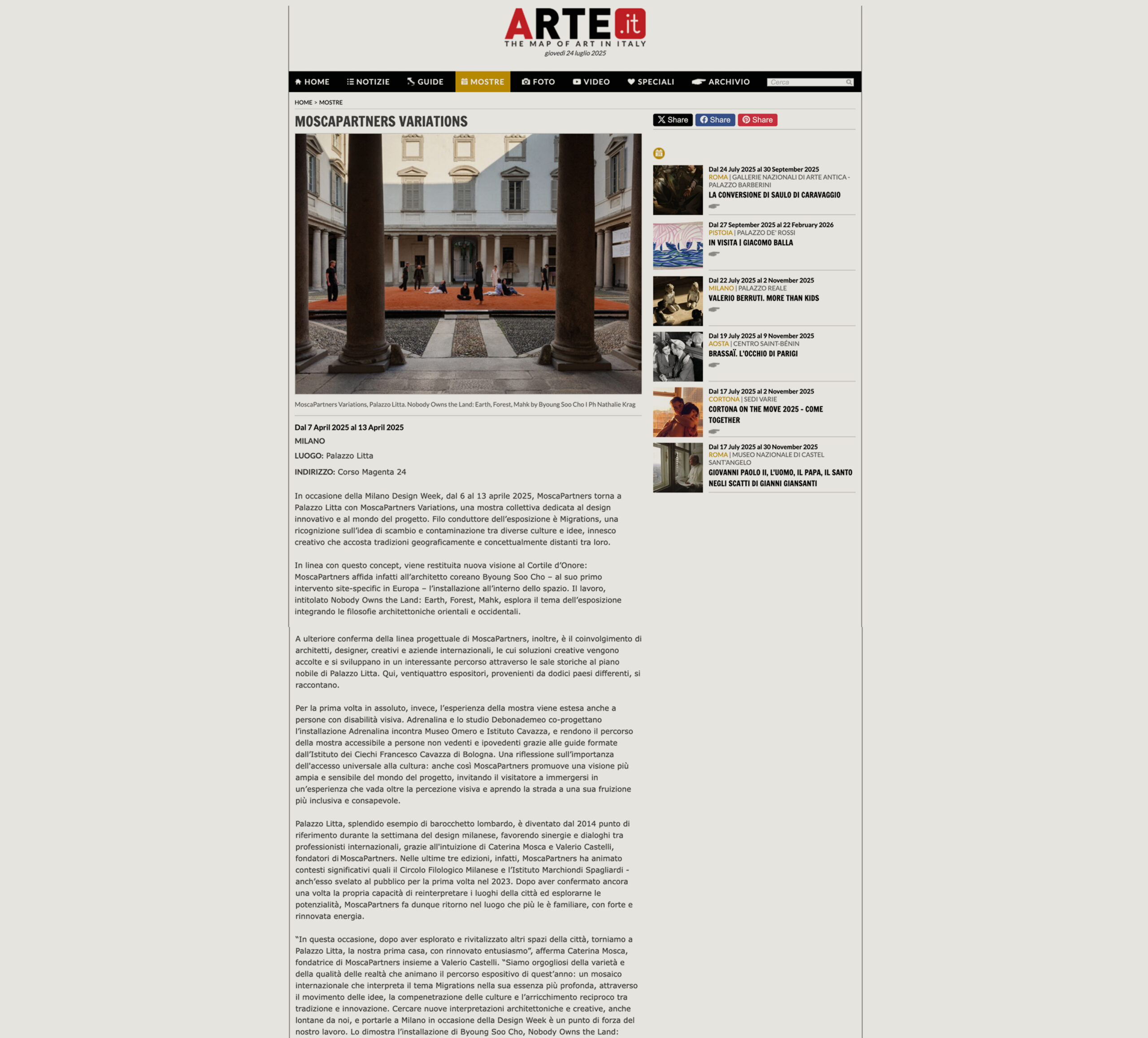 Arte.it 04/25 - Adrenalina Arte.it 04/25 - Adrenalina