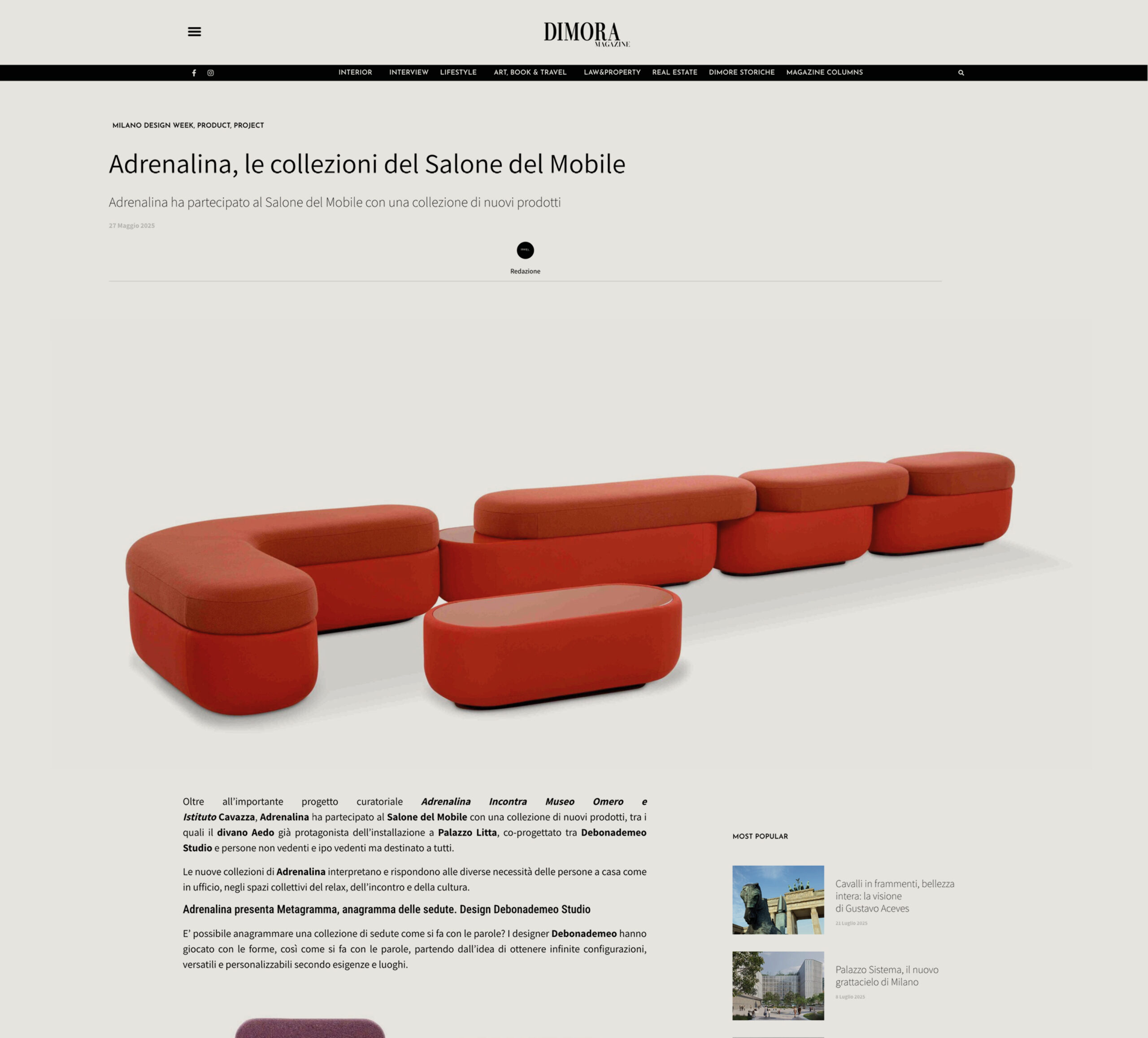 Dimora magazine 05/25 - Adrenalina