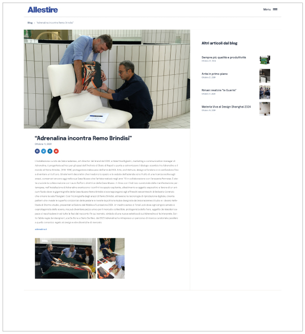 Allestire 10/24 - Adrenalina