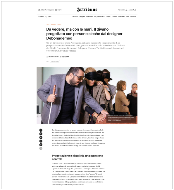 Artribune 12/25 - Adrenalina